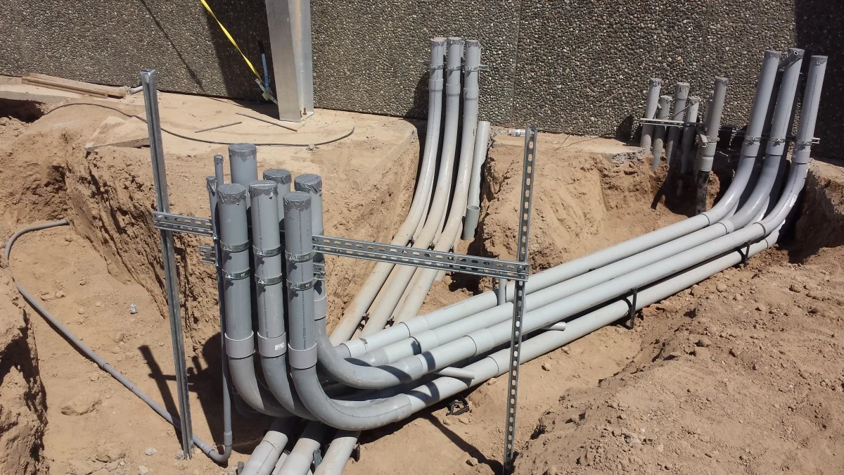 PVC underground stub-ups