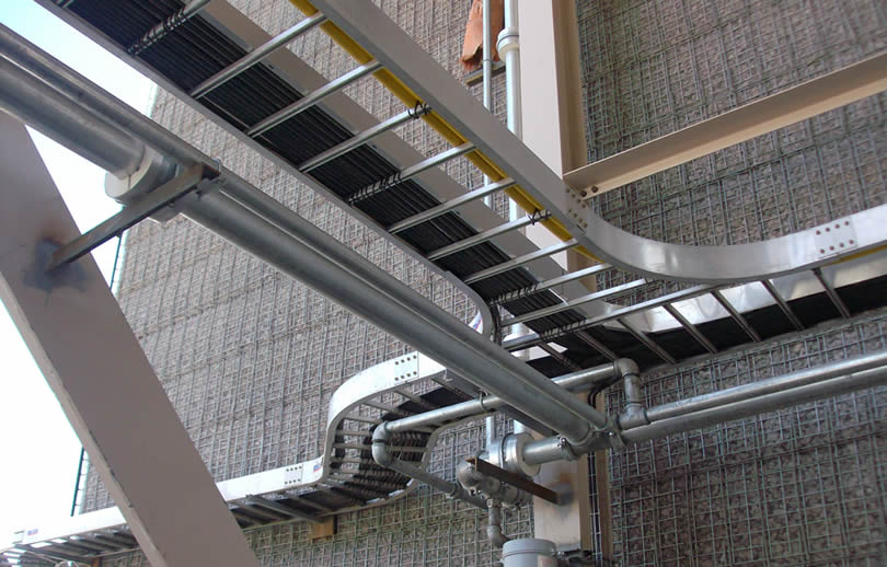 Ladder tray run