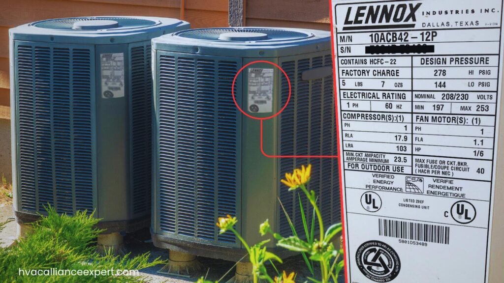 A/C nameplate