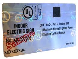 Listed sign power supply