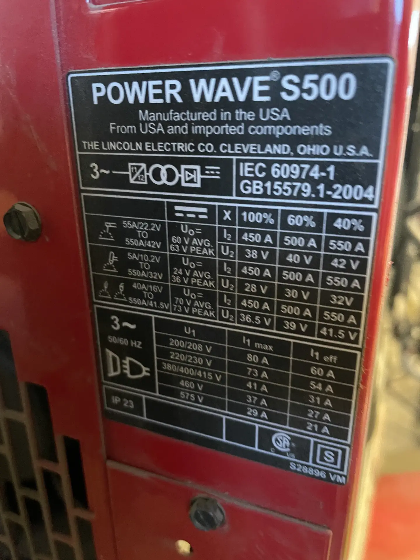 Nameplate with duty cycle