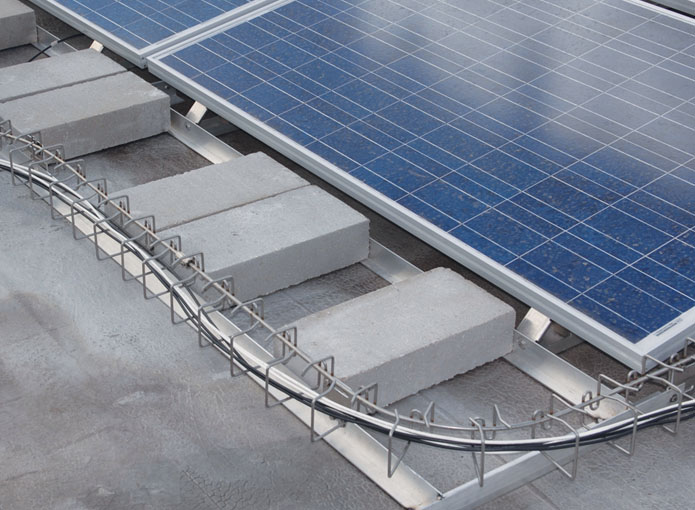 Rooftop PV with raceways