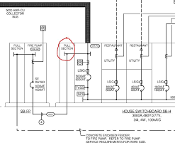 Service tap to fire pump
