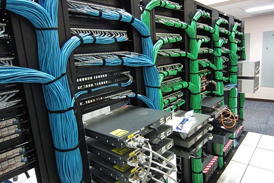Structured cabling room