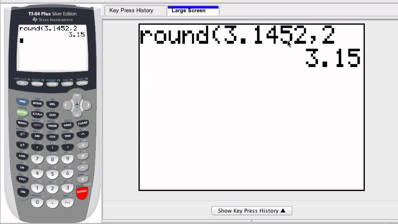 Calculator rounding example