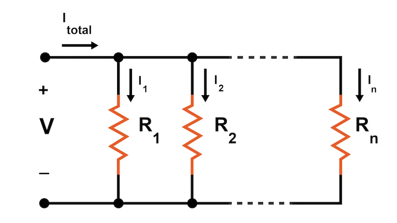 Parallel resistor diagram