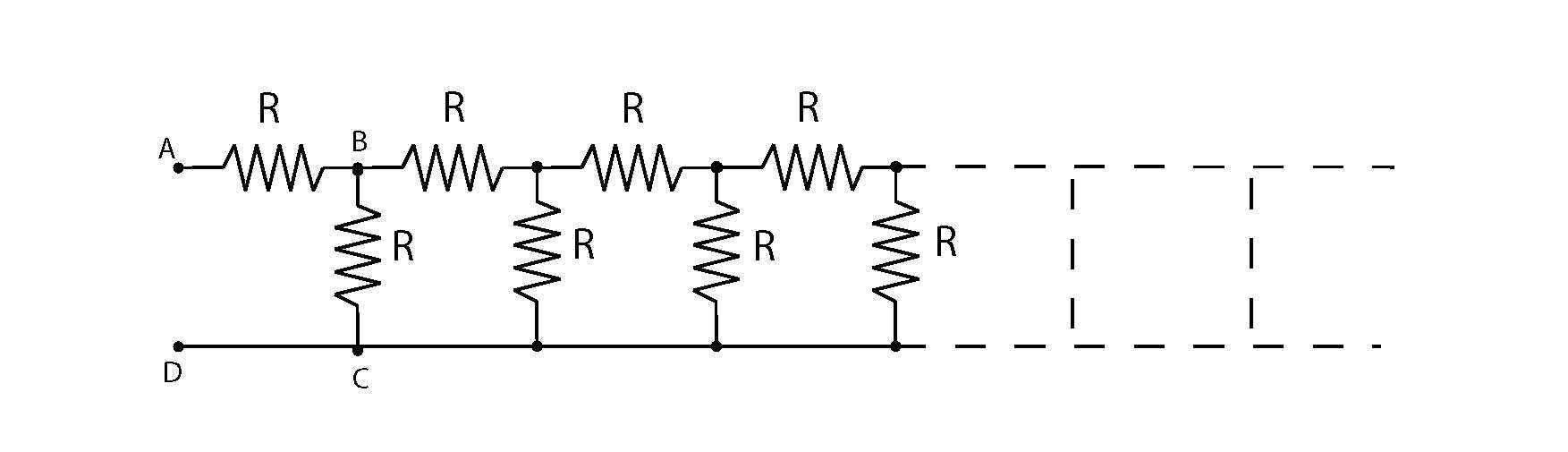 Series resistor ladder